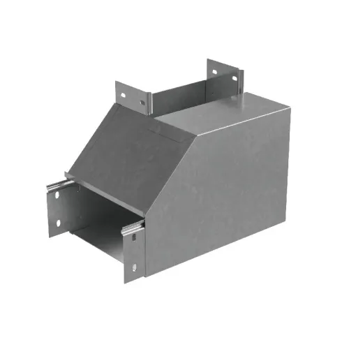 Угол для лотка вертикальный внутренний левый с разворотом трассы на 90град. 300х80 сталь 1мм "ПЛЮС" NLPDplus90-80-300-L КМ PL3847