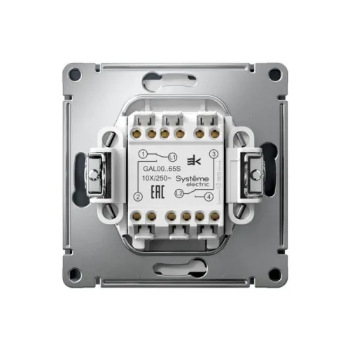 Переключатель 2-кл. ArtGallery 10AX быстрозажим. клем. механизм грифель SE GAL000765S фото 5
