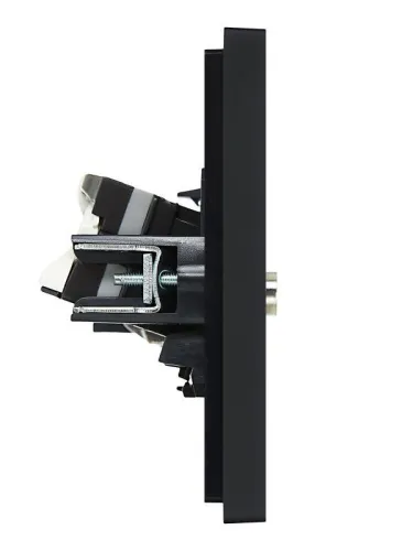 Розетка 2-м TV+RJ45 кат.5E FORTE&PIANO FP136 черн. IEK FP-AK20-1-K02 фото 4