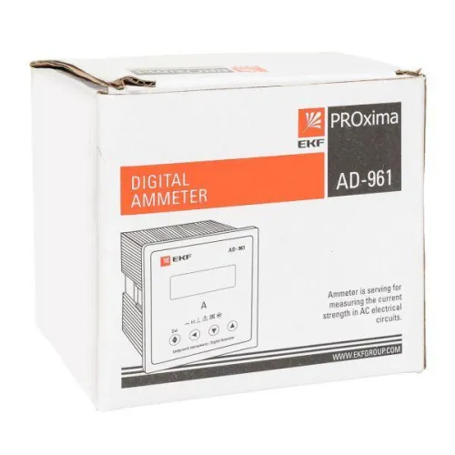 Амперметр цифровой AD-961 1ф на панель 96х96 EKF ad-961 фото 10