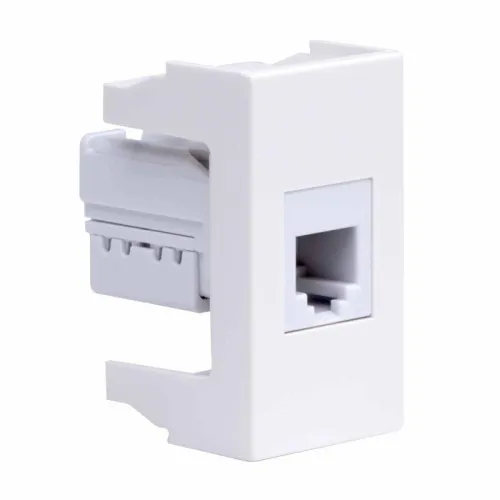 Розетка телефонная 1-м 1мод. Viva RJ12 бел. DKC 45018 фото 2