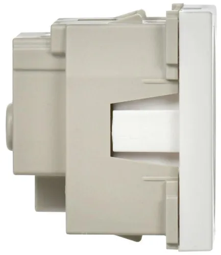 Розетка 1-м 2мод. РКС-20-30-П-К 45х45 с заземл. бел. PRIMER IEK CKK-40D-RSZB2-K01-K фото 5