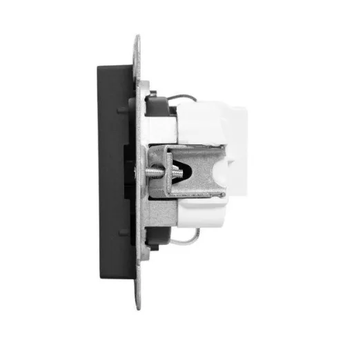 Розетка СП Эпика 16А с заземл. защ. шторки механизм черн. EKF UP1-SOB-111 фото 6