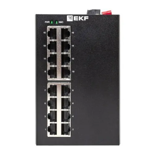 Коммутатор управляемый промышленный уровня L2 ML2-16GT 16 портов 10/100/1000Base-T(X) RJ45 монтаж на DIN-рейку TSX EKF TSX-ML2-16GT фото 4