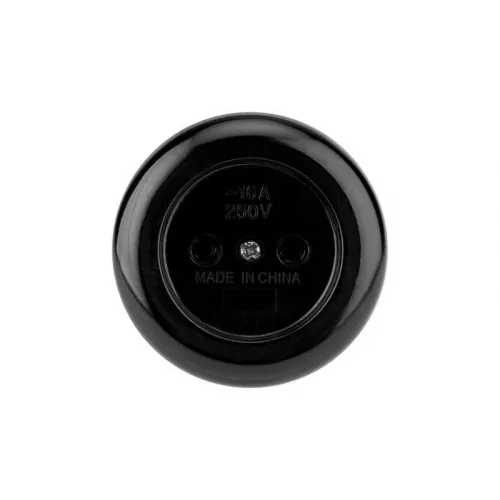 Розетка штепсельная карболитовая открытой уст. б/з 16А черн. Rexant 11-8980 фото 2