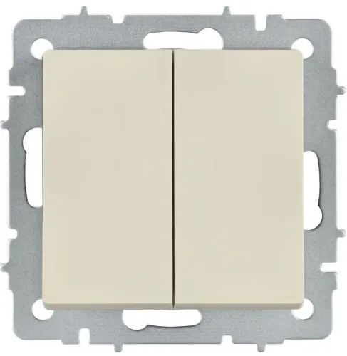 Выключатель перекрестный 2-кл. СП BRITE ВС10-2-3-БрКр 10А механизм беж. IEK BR-V23-0-10-K10 фото 2