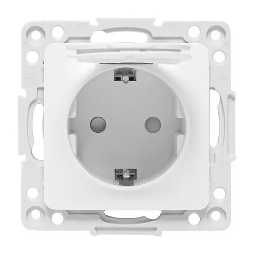 Розетка 1-м СП Стокгольм 16А IP44 с заземл. защ. шторки с крышкой механизм бел. PROxima EKF EYR16-028-10-44 фото 8