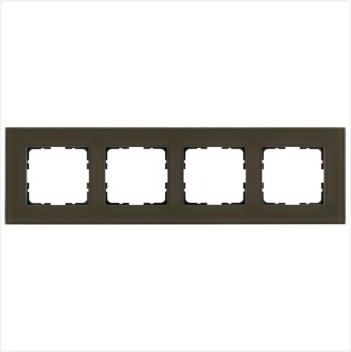 Рамка 4-м G-Glass стекло каперсовый Jasmart G1004GT