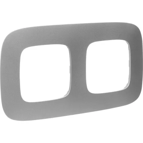 Рамка 2-м Valena Allure универсальная алюм. Leg 754392 фото 4