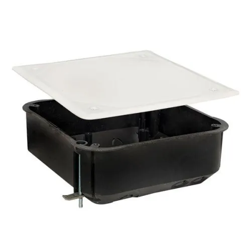 Коробка распаячная КМП-020-008 для полых стен 115х115х45 полистирол; метал. лапки IP20 черн./бел. EKF plc-kmp-020-008 фото 2