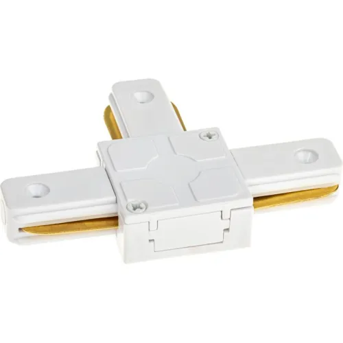 Коннектор трековый для соединения шинопровода Т-образн. жесткий ARTLINE пластик/медь бел. Ritter 59747 0 фото 3