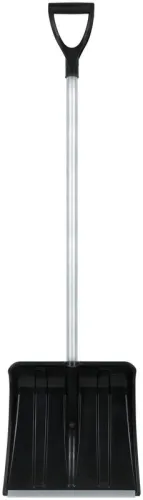 Лопата для уборки снега "SnowКРИСТАЛЛ" 365х380х1330мм алюм. черенок; пластик. 68102