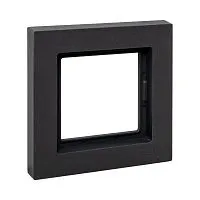 Рамка 1-м Эпика IP44 пластик черн. EKF UP1-FPB-01-44