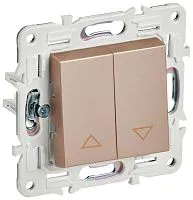 Выключатель жалюзи SKANDY 10А SK-V12Sa песочн. IEK SK-V15-0-10-K98