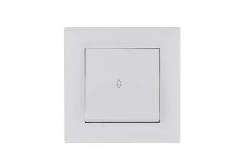 Выключатель проходной 1-клав. Karea RIZZ бел. Makel 88001005