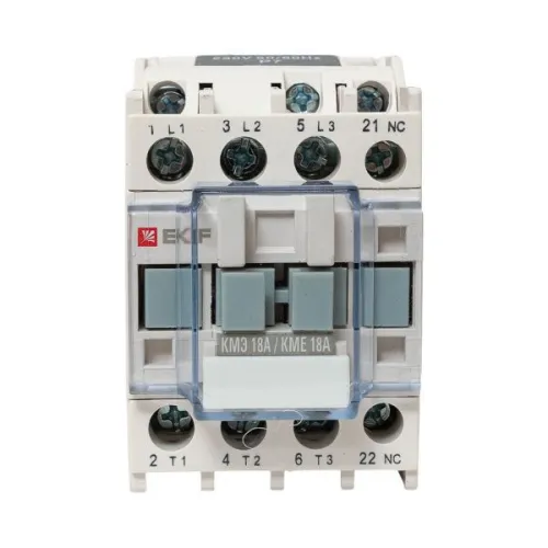 Контактор КМЭ-1 18А кат. 230В AC 1НЗ EKF ctr-s-18-220-nc фото 3