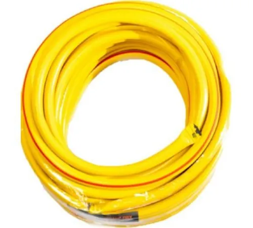 Шланг поливочный ПВХ усиленный пищевой трехслойн. армир. 1/2 25м желт. Вихрь 73/7/2/6 фото 2