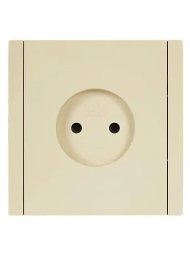 Розетка 1-м СП FORTE&PIANO FP417 10А без заземл. защ. шторки винт. крепл. ваниль IEK FP-R13-10-K10 фото 3