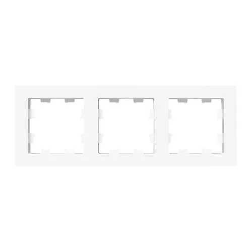 Рамка 3-м Эпика пластик бел. EKF UP1-FPW-03 фото 3