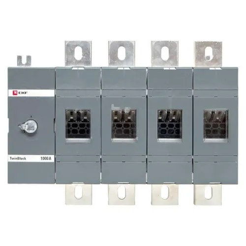 Рубильник 4п 1000А без рукоятки управления TwinBlock EKF tb-s-1000-4p фото 2