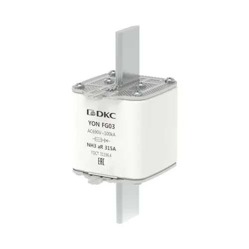 Предохранитель YON ножевого типа FG3 315А 690В хар-ка aR DKC 1FG03-0315-690V-AR