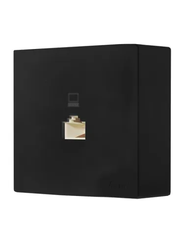 Розетка компьютерная.1-м ОП RJ45 LETO черн. бархат LEZARD 752-4200-139 фото 4