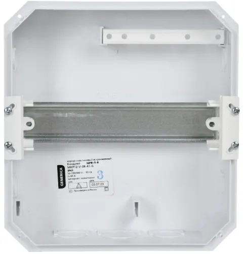 Бокс ЩРВ-П-8 мод. встраив. пластик IP41 GENERICA MKP12-V-08-41-G фото 2