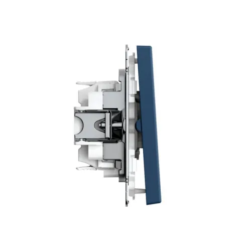 Выключатель кнопочный 2-кл. ArtGallery 10AX быстрозажим. клем. механизм аквамарин SE GAL001117S фото 4