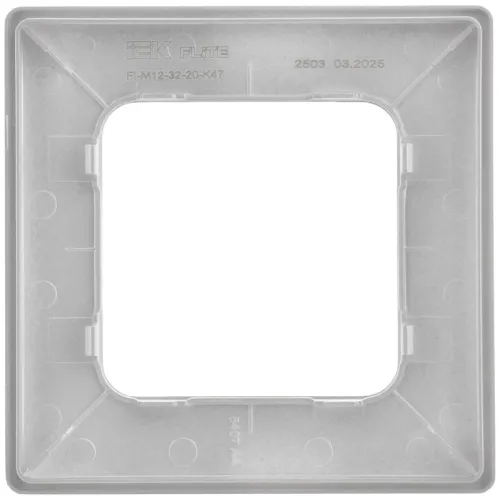 Рамка 1-м СП FLITE РУ-1-К-ФлА алюм. IEK FI-M12-32-20-K47 фото 2