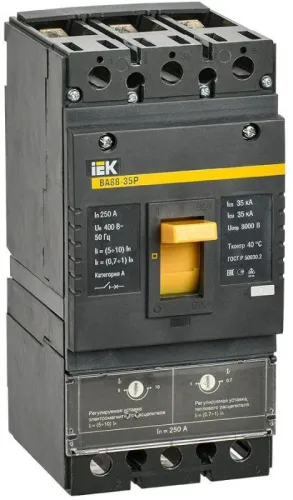 Выключатель автоматический 3п 250А 35кА ВА 88-35Р KARAT IEK SVAR30-3-0250