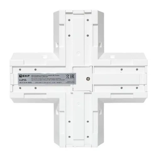 Коннектор фигурный для светодиодных линейных светильников ДБО-X бел. 12Вт 4000К IP20 LUMA EKF LBL-X-12-W-4000 фото 5