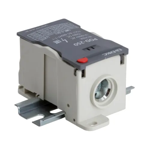 Блок распределительный винтовой зажим 1х120кв.мм 2х35кв.мм 5х16кв.мм 4х10кв.мм DKC POD-250 фото 3