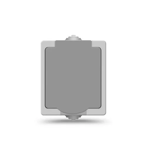 Розетка Аллегро с заземл. защ. шторки с крышкой IP54 сер. UNIVersal 1282
