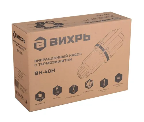 Насос вибрационный ВН-40Н Вихрь 68/8/12 фото 2