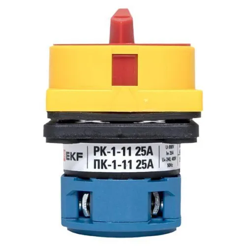 Переключатель кулачковый ПК-1-11 25А 1п "0-1" с блокировкой IP65 PROxima EKF pk-1-11-25-a65 фото 2