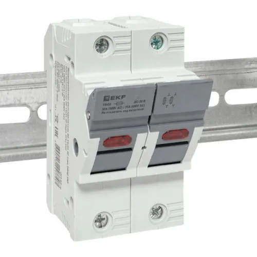 Предохранитель-разъединитель DF 14х51 2п (тип ПВЦ) EKF df142-e фото 2