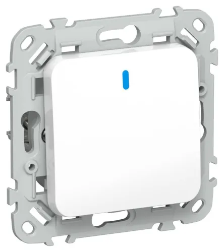 Выключатель 1-кл. СП FLITE ВС11-1-1-ФлБ 10А с индикацией механизм бел. IEK FI-V10-1-10-1-K01