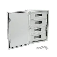 Корпус пластиковый распределительный ЩРН-60 IP65 сер. дверь 600х400х200 Промрукав PR08.26501
