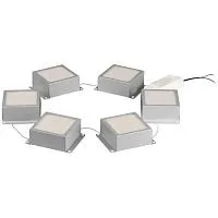 Светильник светодиодный SPO-646-3-5K-S6 36Вт 5000К 3420Лм 89х89мм грильято 100х100 домино 6 кубиков драйвер металлик Эра Б0063043