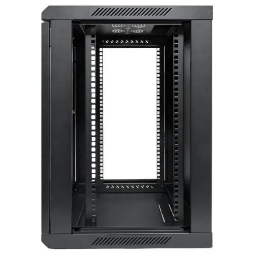 Шкаф настенный 19дюйм TERACOM PRO 12U 600х450мм дверь стеклянная с замком-ручкой черн. EKF TRP-WLL-1264-40B фото 9