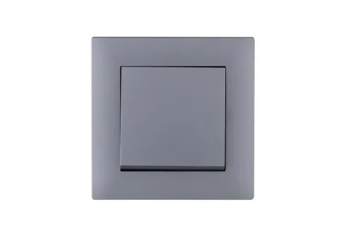 Выключатель 1-клав. Karea RIZZ STAR сер. Makel 88065001