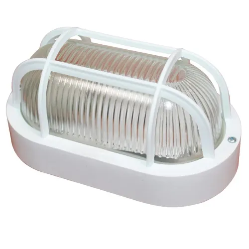 Светильник НБО 23-60-006 "Фарпласт" овал 1х60Вт E27 IP44 корпус с решеткой бел. Элетех 1005500613