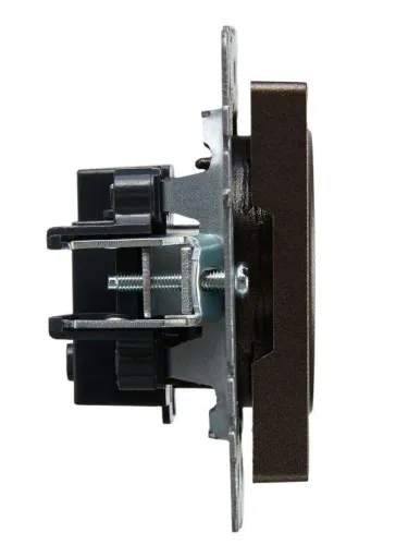 Розетка 1-м СП BRITE РС10-1-0-БрТБ 10А без заземл. без защ. шторок механизм бронза IEK BR-R10-10-K45 фото 6