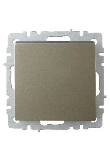 Выключатель проходной 1-кл. СП BRITE ВС10-1-6-БрШ 10А механизм шампань IEK BR-V12-0-10-K37 фото 2