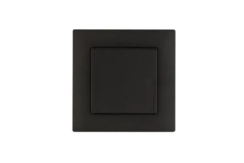 Розетка 1-м с крышкой Karea RIZZ STAR с заземл. дым. металлик Makel 88050029