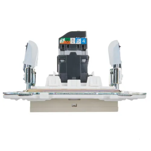 Розетка компьютерная RJ45 кат.5E SKANDY SK-K01B беж. IEK SK-K10-1-K10 фото 3