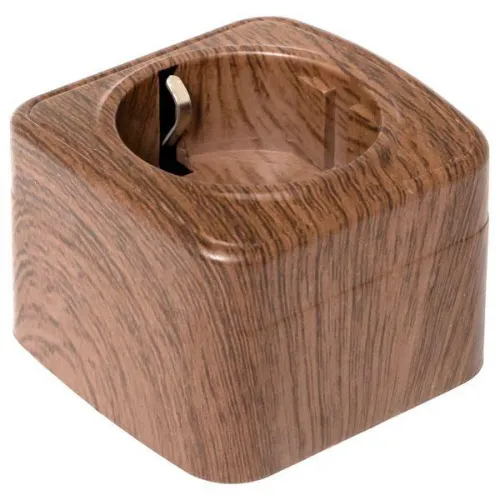 Розетка 1-м ОП Минск 16А IP20 с заземл. темн. дерево EKF EGR16-028-40 фото 7