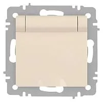 Розетка Accent 6-203-02 2P+E Schuko с крышкой 16А-250В IP20 СУ сл.кость Intro Б0063716