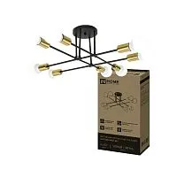 Светильник LOFT EASY-8E27-BLT 8хE27потолочн. под лампу; латунь черн. IN HOME 4690612062679