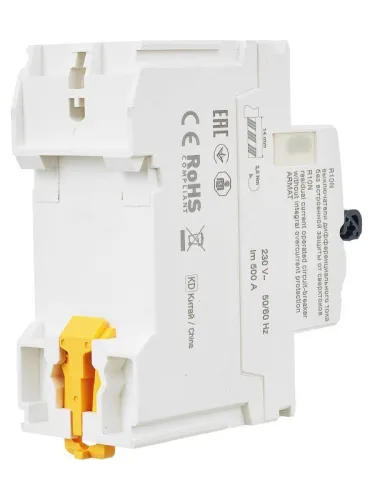 Выключатель дифференциального тока (УЗО) 2п 25А 30мА тип AC ВДТ R10N ARMAT IEK AR-R10N-2-025C030 фото 9